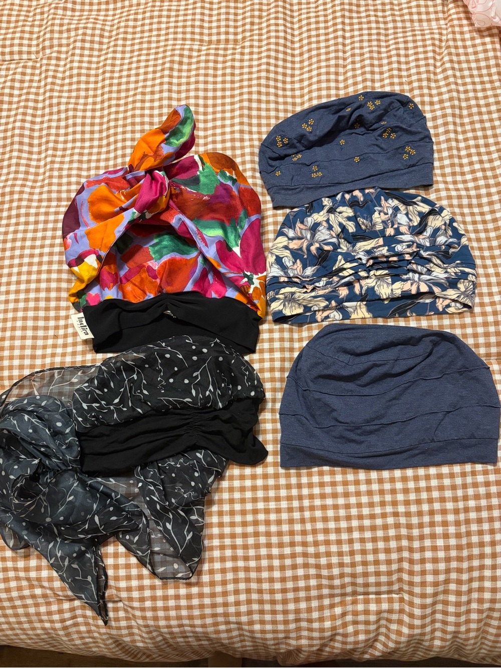 Assorted Women's Headwraps and Headcovers - Floral & Solid Styles